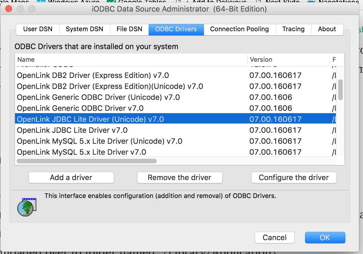java 8 odbc driver download for mac